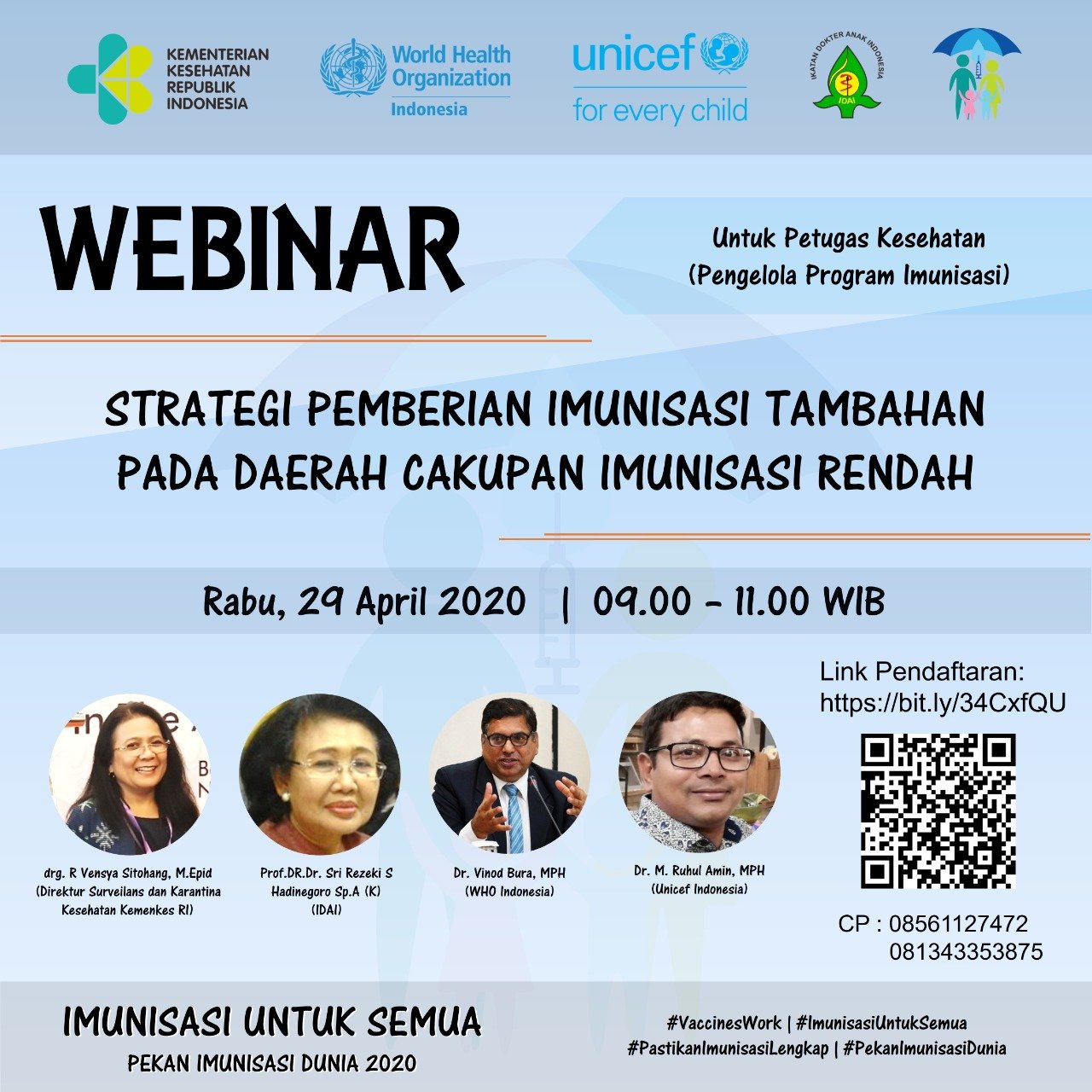 World Immunization Week Webinar Poster