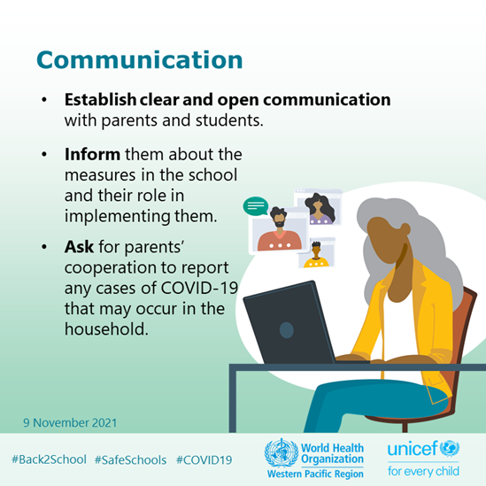 Graphics on COVID-19 and schools
